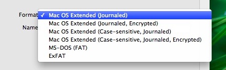 format wd my passport for mac moac os extended journaled case-sensitive